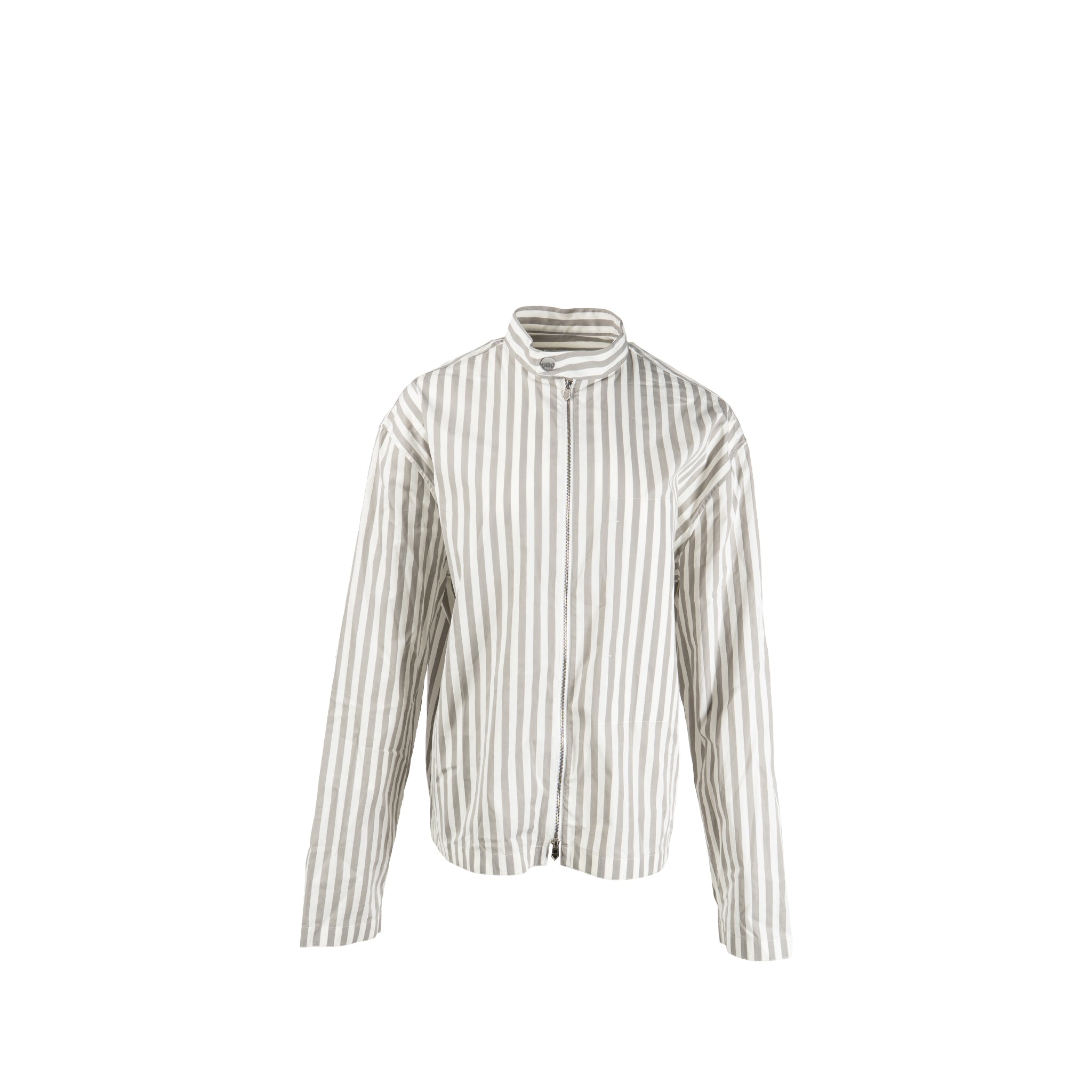 hermes-size-40-15-3-4-striped-zip-up-shirt-cotton-white-grey-shw