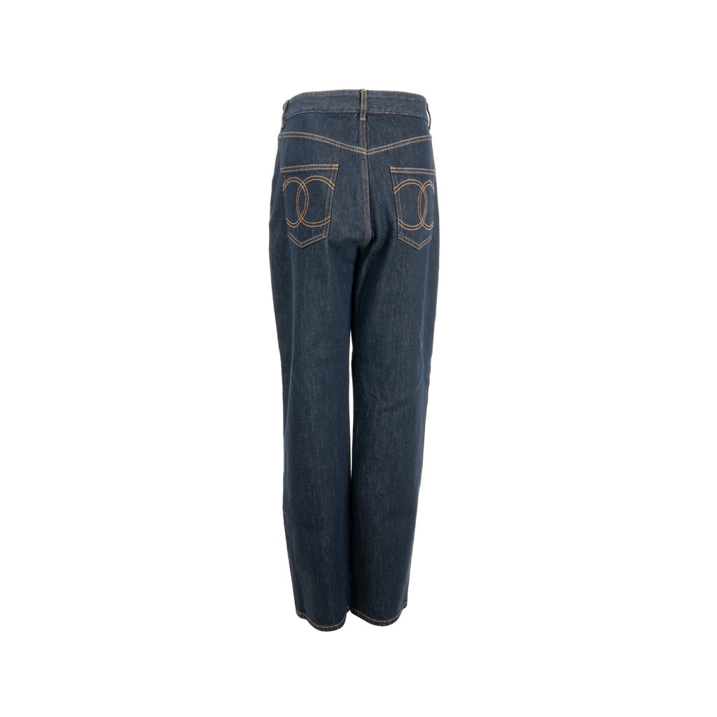 chanel-size-40-cc-logo-washed-out-denim-jeans-cotton-dark-blue