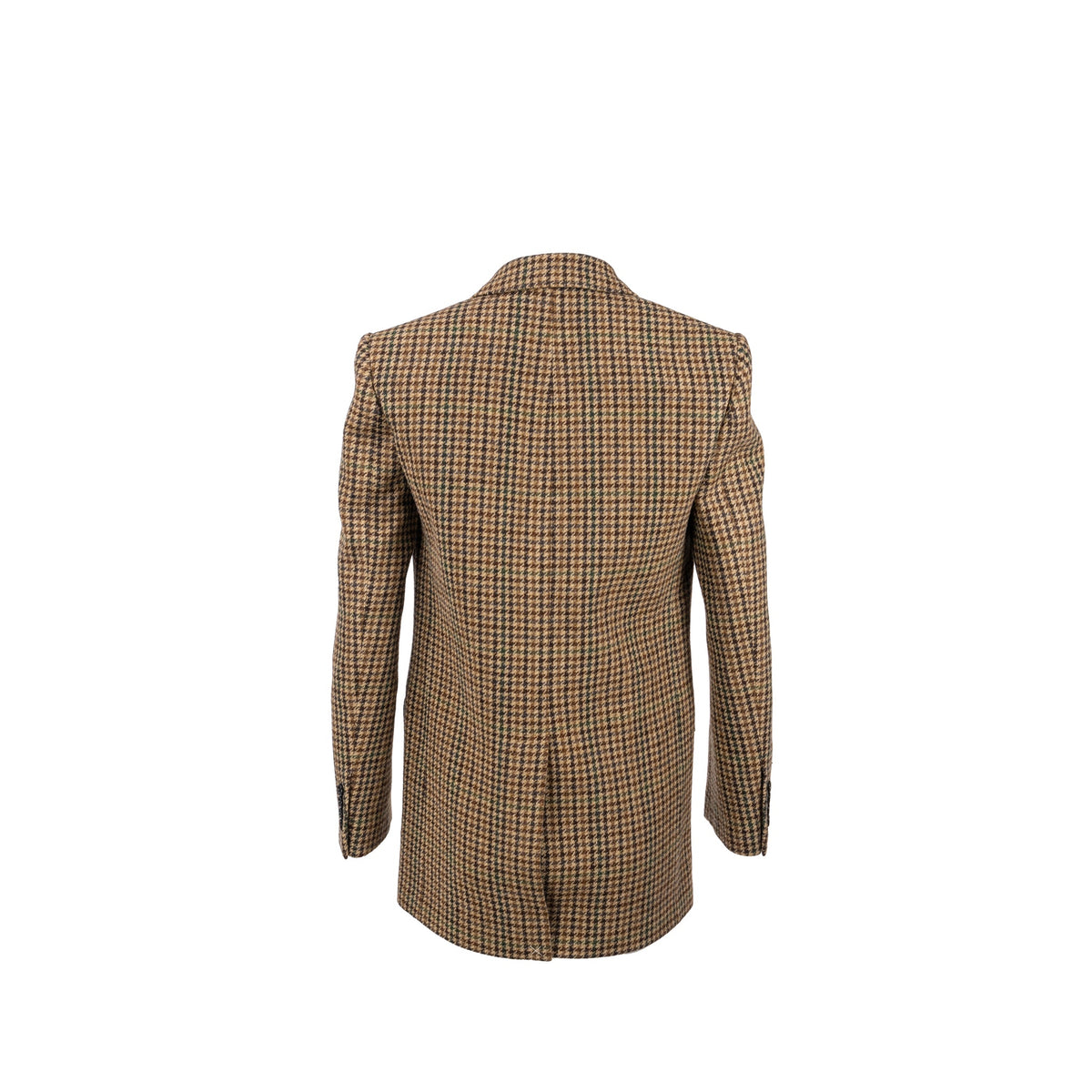 celine-size-34-classic-jacket-in-checked-wool-brown-green-multicolour