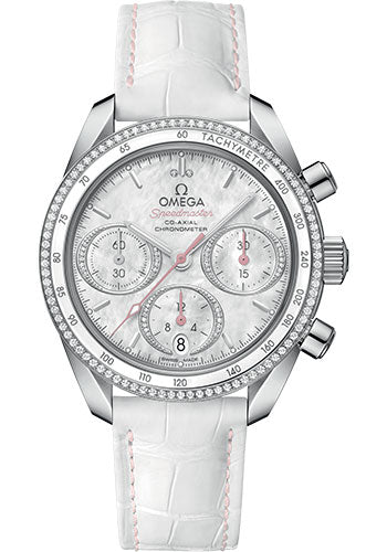 omega-speedmaster-38-co-axial-chronograph-watch-38-mm-steel-case-dual-diamond-bezel-mother-of-pearl-diamond-dial-white-leather-strap-324-38-38-50-55-001