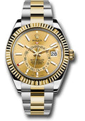 rolex-yellow-rolesor-sky-dweller-watch-champagne-index-dial-oyster-bracelet-326933-ch