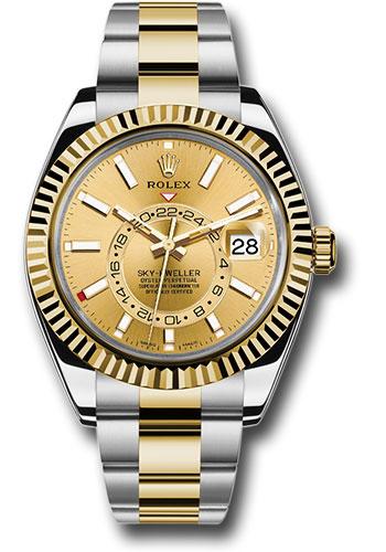 rolex-yellow-rolesor-sky-dweller-watch-champagne-index-dial-oyster-bracelet-326933-ch