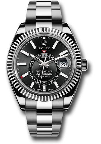 rolex-white-rolesor-sky-dweller-watch-black-index-dial-oyster-bracelet-326934-bk