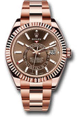 rolex-everose-gold-sky-dweller-watch-chocolate-sunray-index-dial-oyster-bracelet-326935-choi