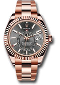 rolex-everose-gold-sky-dweller-watch-dark-rhodium-index-dial-oyster-bracelet-326935-dkr