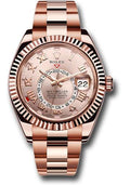 rolex-everose-gold-sky-dweller-watch-sundust-sunray-roman-dial-oyster-bracelet-326935-su