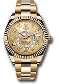 rolex-yellow-gold-sky-dweller-watch-champagne-sunray-arabic-dial-oyster-bracelet-326938-ch