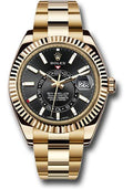 rolex-yellow-gold-sky-dweller-watch-black-index-dial-oyster-bracelet-326938-bk
