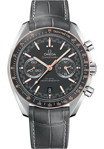 omega-speedmaster-racing-co-axial-master-chronograph-watch-44-25-mm-steel-case-sedna-gold-bezel-matt-grey-dial-grey-leather-strap-329-23-44-51-06-001