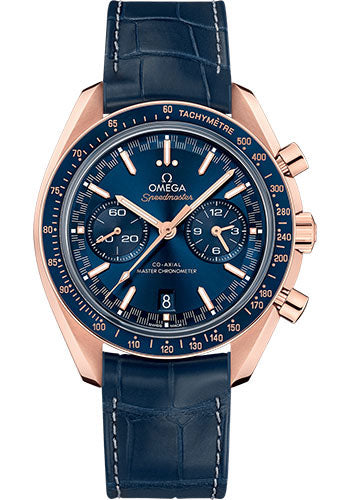 omega-speedmaster-racing-co-axial-master-chronograph-watch-44-25-mm-sedna-gold-case-sun-brushed-blue-dial-blue-leather-strap-329-53-44-51-03-001