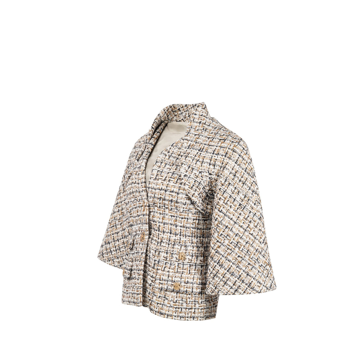 chanel-size-36-tweed-jacket-white-black-gold