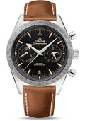 omega-speedmaster-57-omega-co-axial-chronograph-watch-41-5-mm-steel-case-brushed-bezel-black-dial-brown-leather-strap-331-12-42-51-01-002