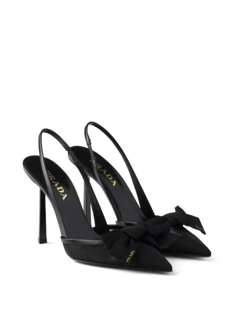 Prada mesh fabric slingback pumps – 05598