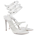 RENÉ CAOVILLA MARGHERITA 50MM SANDAL CRYSTAL & CLEAR