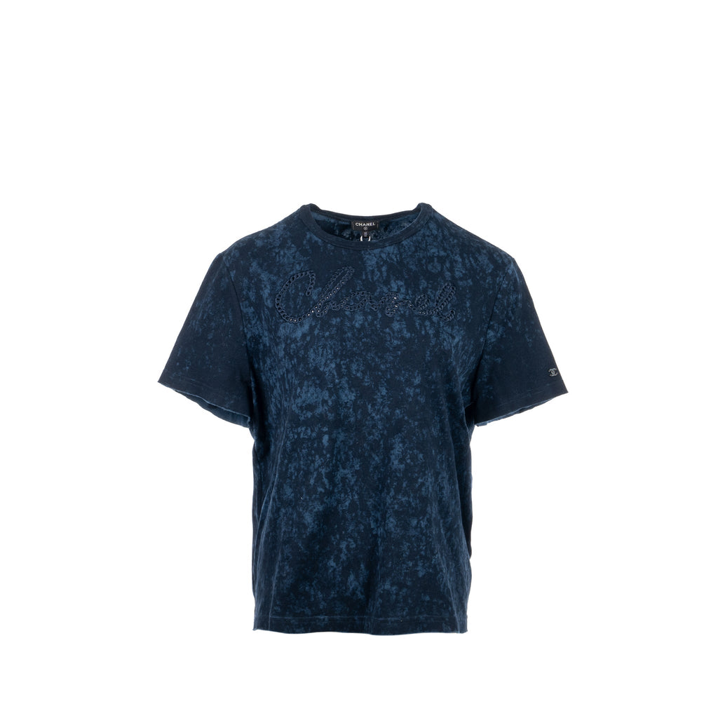 chanel-20s-size-42-44-signature-logo-with-crystal-cc-logo-plaque-t-shirt-cotton-navy-blue