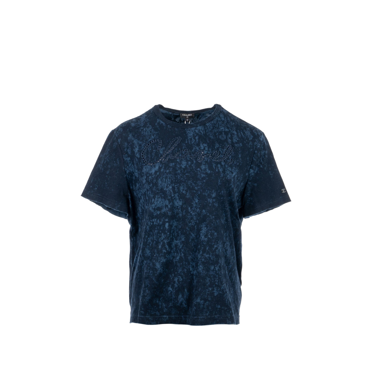 chanel-20s-size-42-44-signature-logo-with-crystal-cc-logo-plaque-t-shirt-cotton-navy-blue