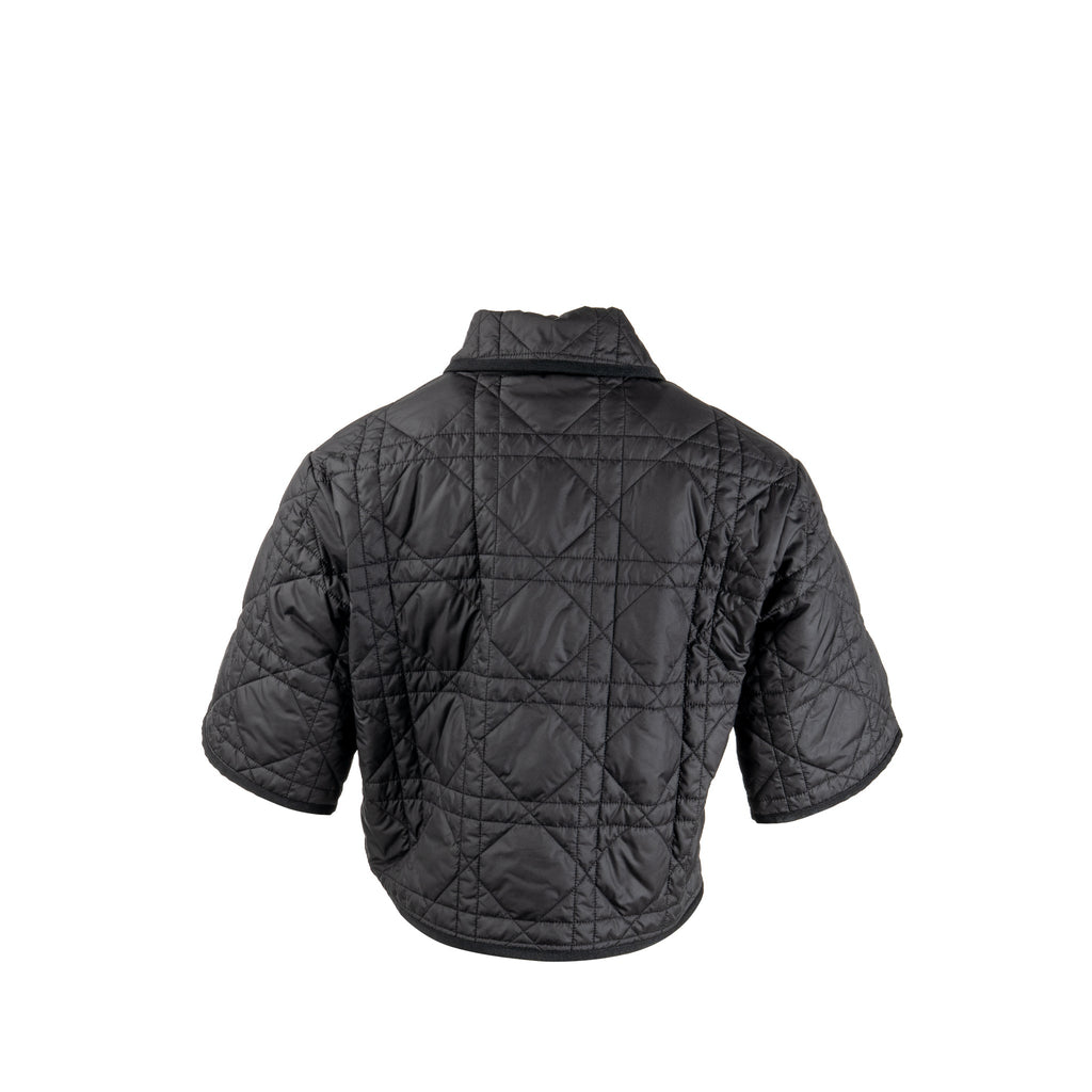 dior-size-xs-quilted-short-sleeve-jacket-polyester-black