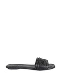 Hogan H685 contrast-stitch H logo sandals