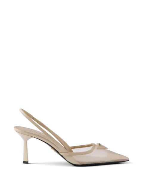 Prada mesh fabric slingback pumps – 39733