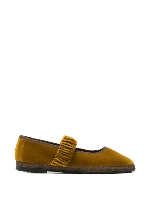 FLABELUS Mafalda velvet ballet flats