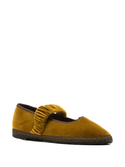 FLABELUS Mafalda velvet ballet flats