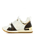 LOUIS VUITTON CALFSKIN MONOGRAM RUN AWAY SNEAKER WHITE WHITE & MONOGRAM