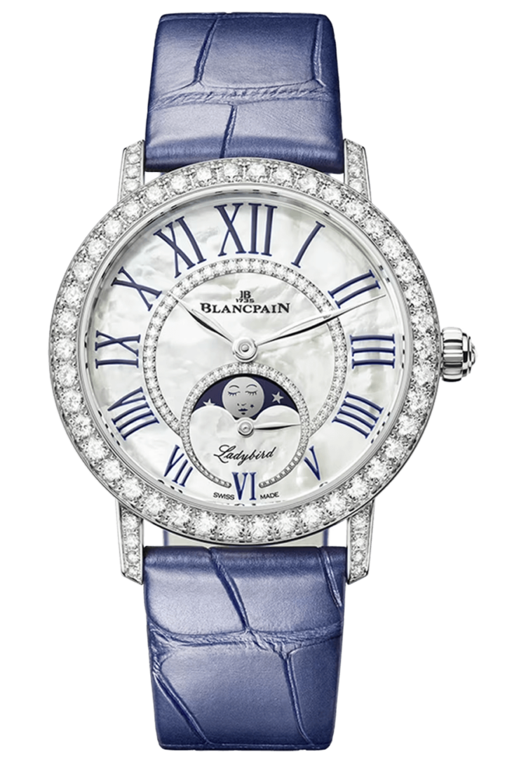 blancpain-ladybird-colors-phases-de-lune-white-gold-blue-alligator-ladies-watch-3662-1954-55b