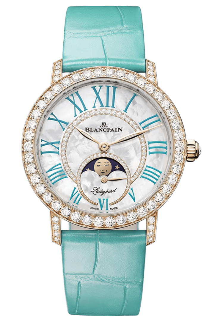 blancpain-ladybird-colors-phases-de-lune-red-gold-turquoise-alligator-ladies-watch-3662a-2954-55b