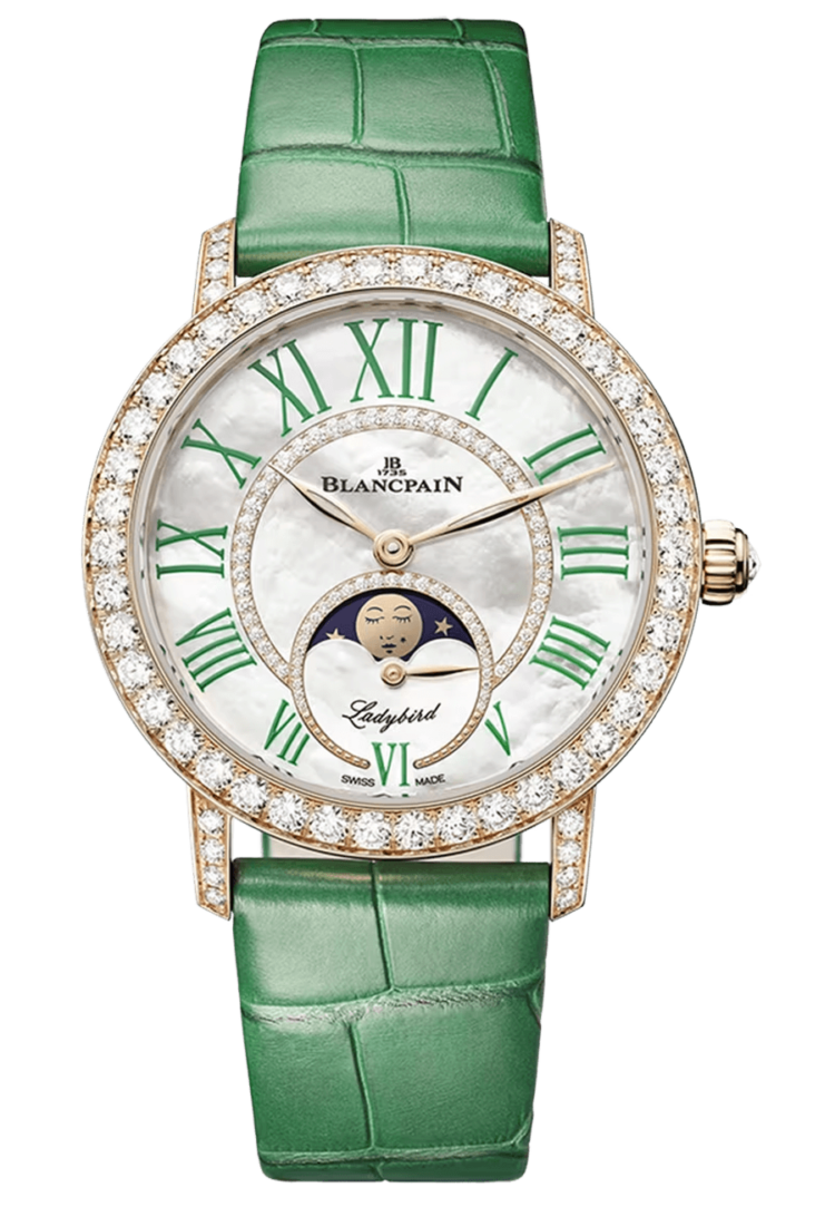 blancpain-ladybird-colors-phases-de-lune-red-gold-green-alligator-ladies-watch-3662b-2954-55b