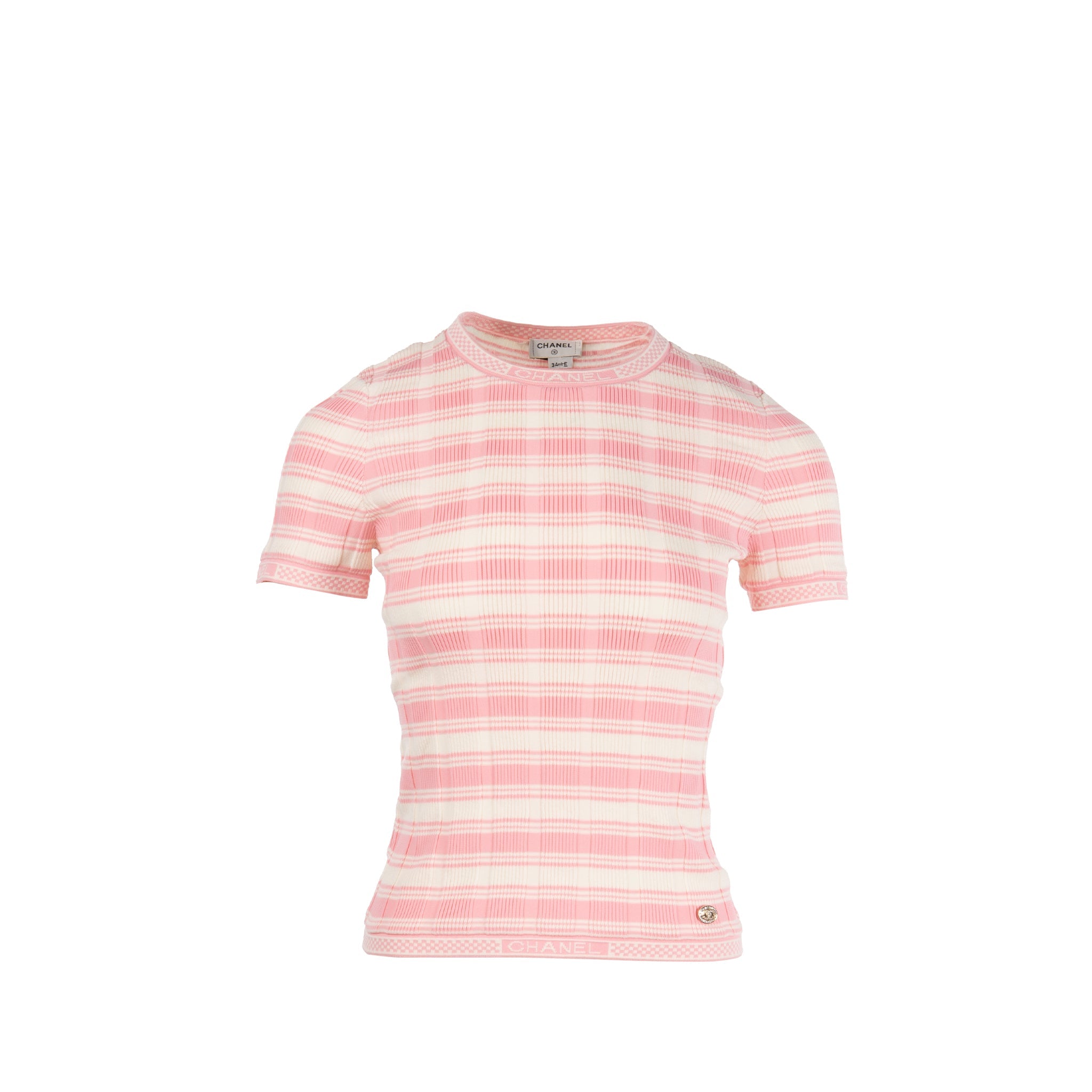chanel-size-34-23c-short-sleeve-knit-top-pink-cream