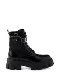 Prada Monolith leather and Re-Nylon boots with pouch – 27485