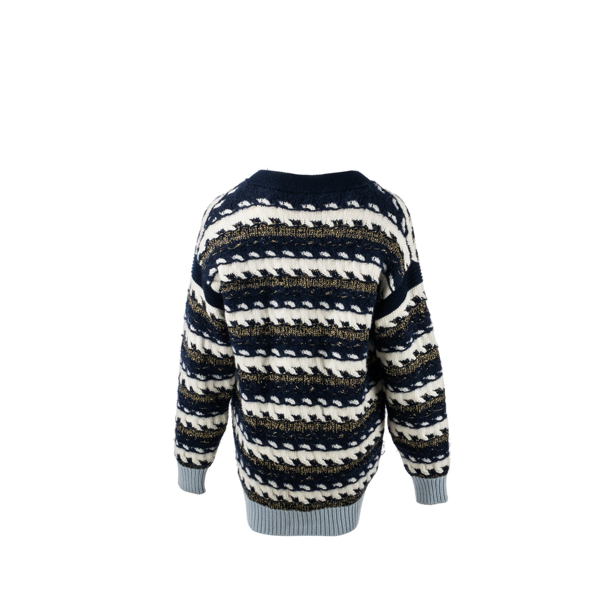 chanel-size-38-22b-cardigan-cashmere-cotton-wool-multicolor-navy-light-blue-white