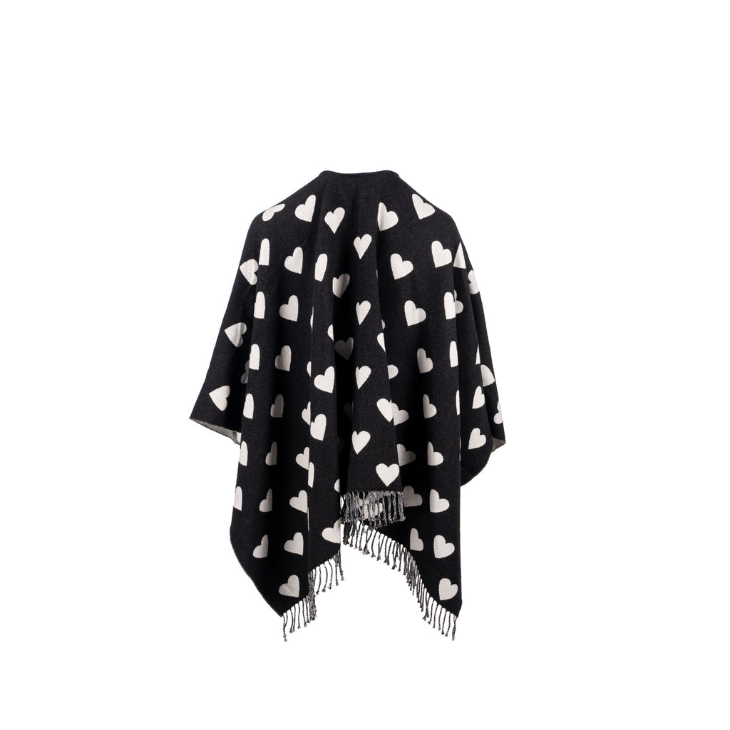 burberry-love-heart-cape-wool-black-white