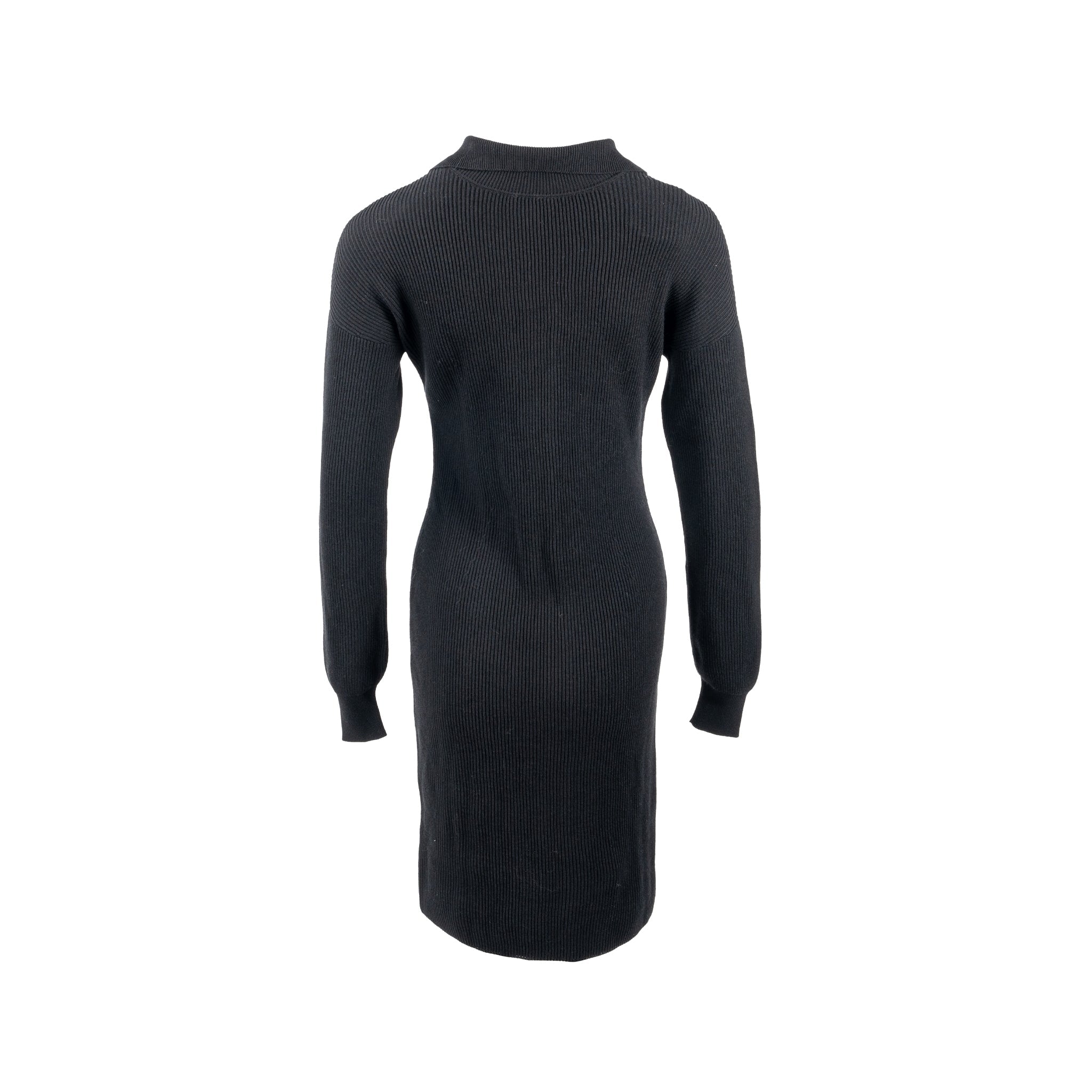 hermes-size-34-button-robe-dress-cotton-virgin-wool-black