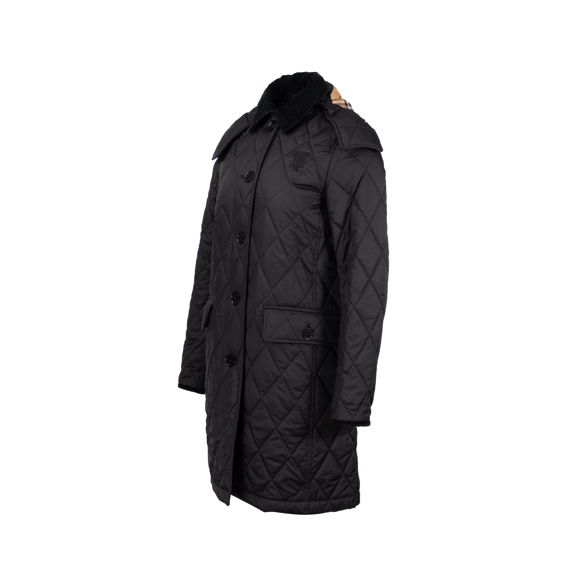burberry-size-xs-quilted-jacket-polyester-black