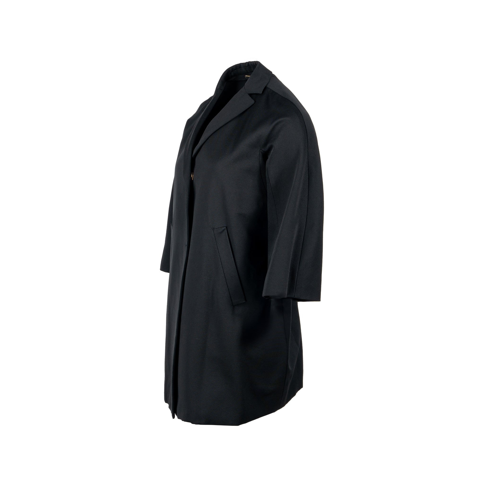 max-mara-shine-size-36-half-sleeve-coat-polyester-wool-black-copy