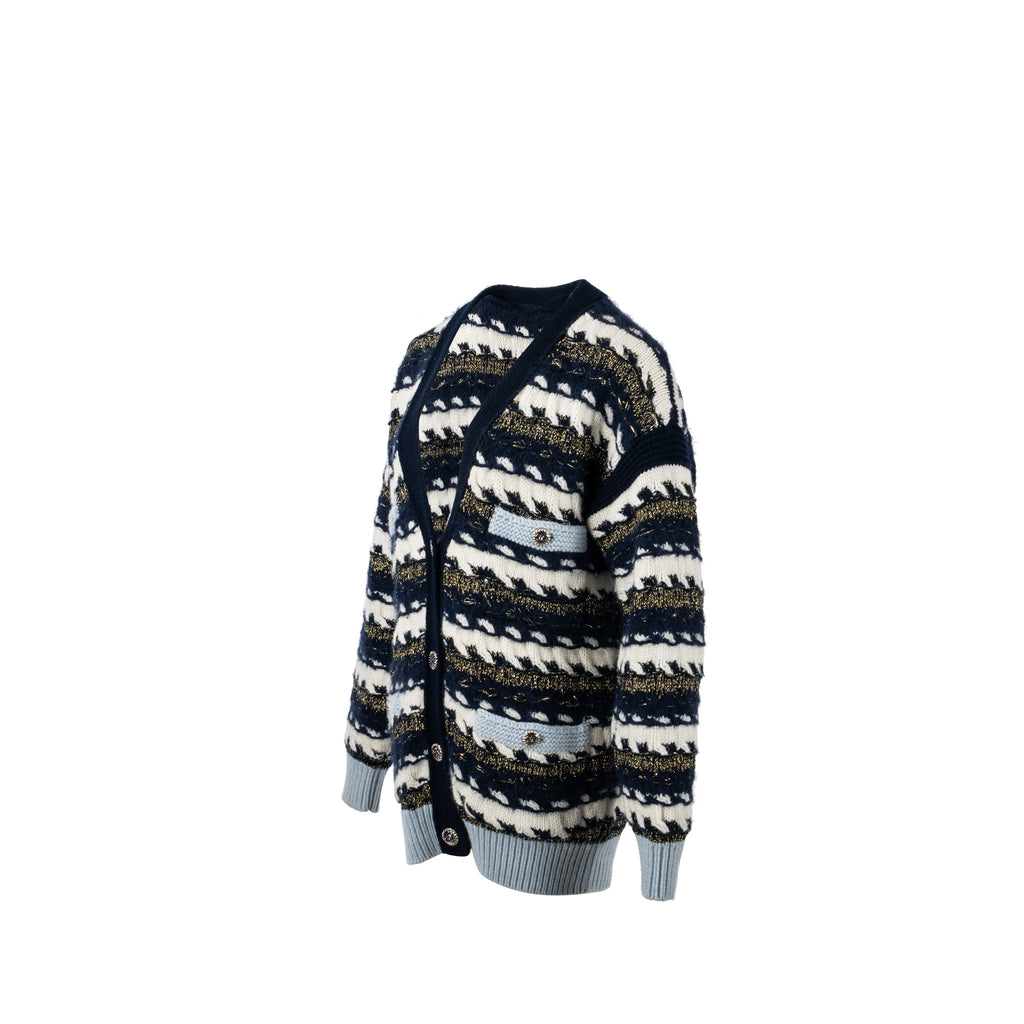 chanel-size-38-22b-cardigan-cashmere-cotton-wool-multicolor-navy-light-blue-white
