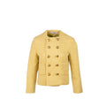 celine-size-38-boucle-chasseur-tweed-jacket-wool-cotton-yellow