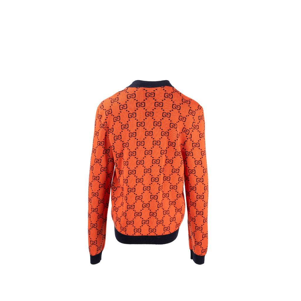 gucci-size-xs-gg-jacquard-cardigan-wool-cotton-orange