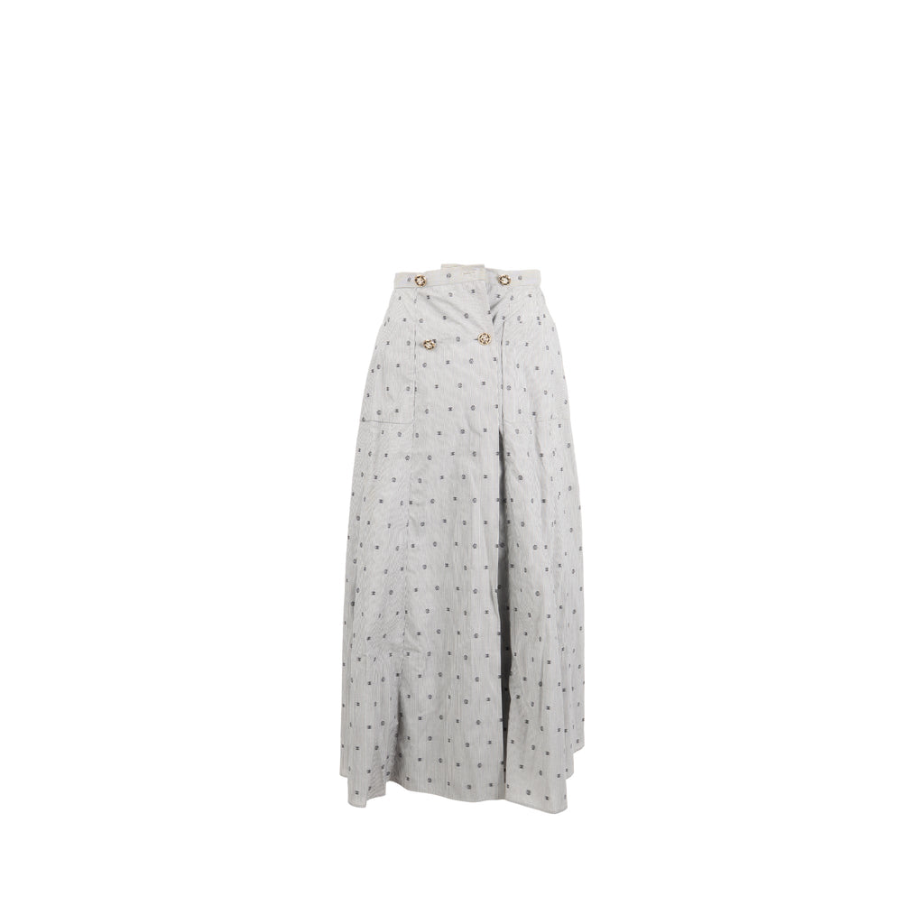 chanel-size-34-22s-pinstripe-with-embroidered-logos-midi-skirt-cotton-black-white