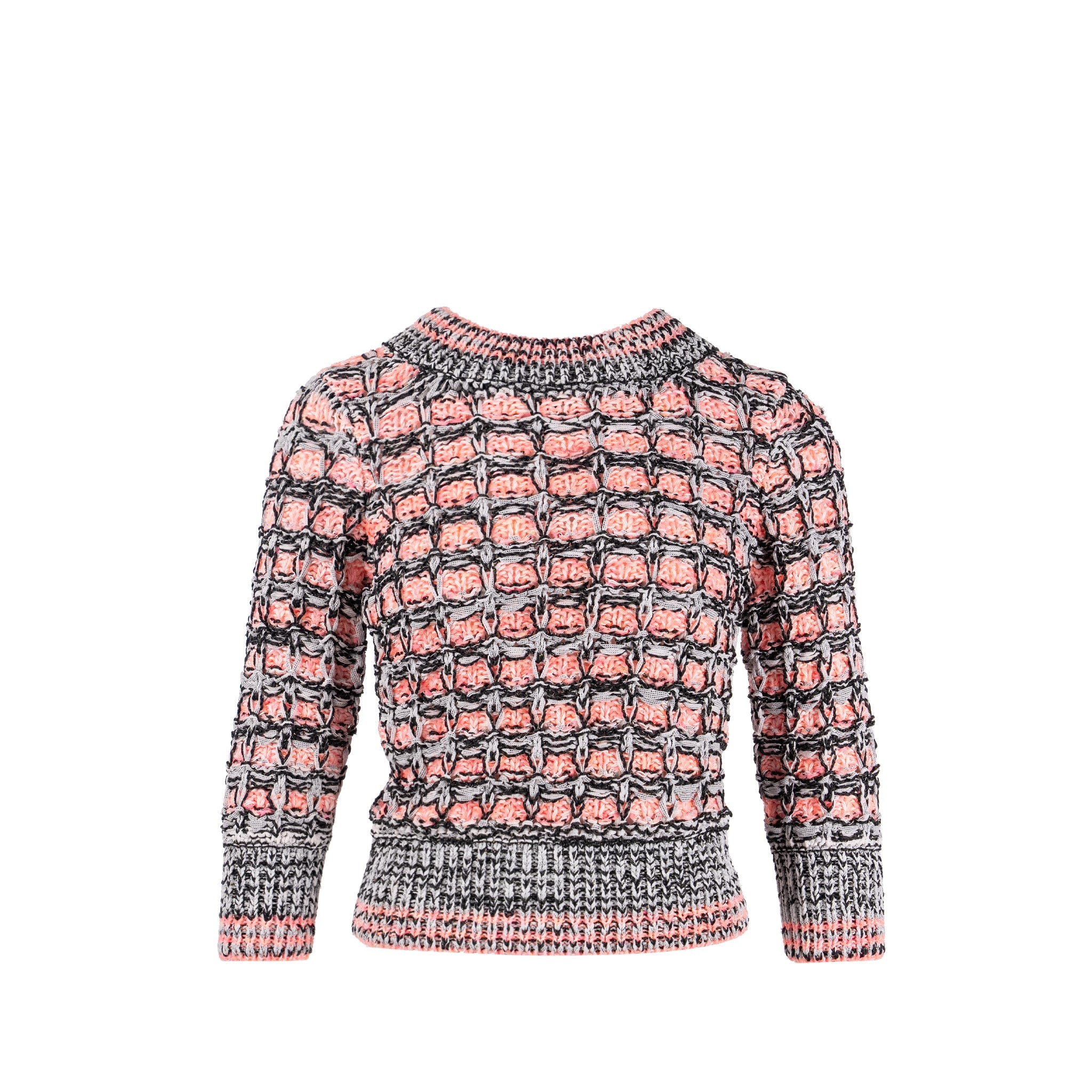 chanel-20s-size-34-stripe-pullover-backbuttons-pink-white-black