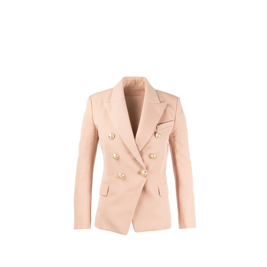 balmain-size-38-double-breasted-blazer-wool-viscose-cotton-dust-pink