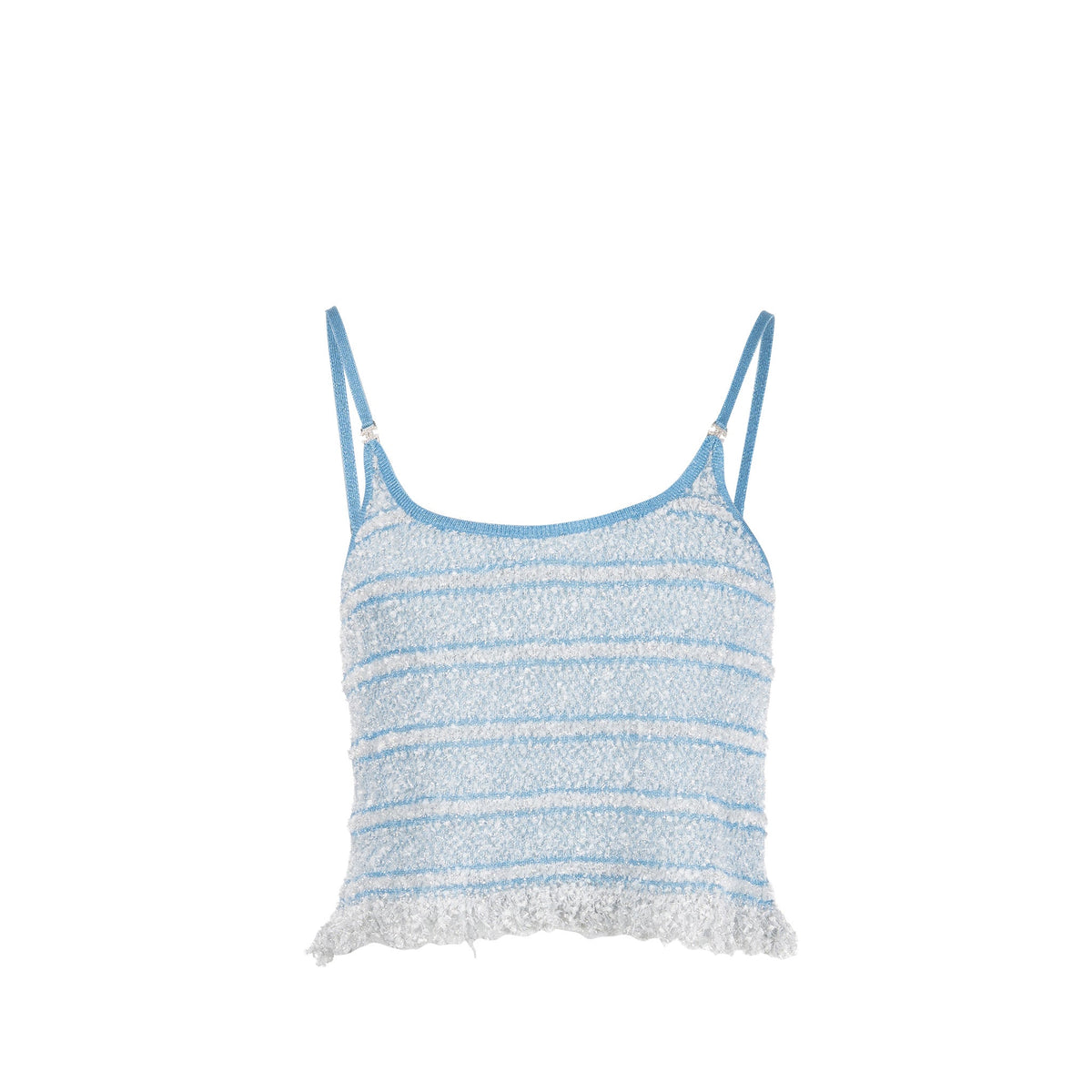chanel-size-36-26c-knit-top-blue-silver