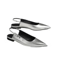 HERMÈS LOVELY SLINGBACK BEIGE SILVER