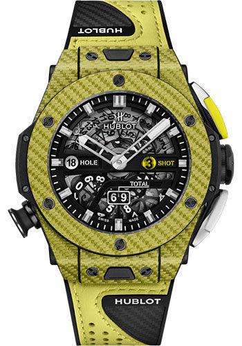 hublot-big-bang-unico-golf-yellow-carbon-watch-45-mm-black-skeleton-dial-black-rubber-with-carbon-fiber-texture-decor-and-yellow-calf-leather-strap-limited-edition-of-100-416-yy-1120-vr