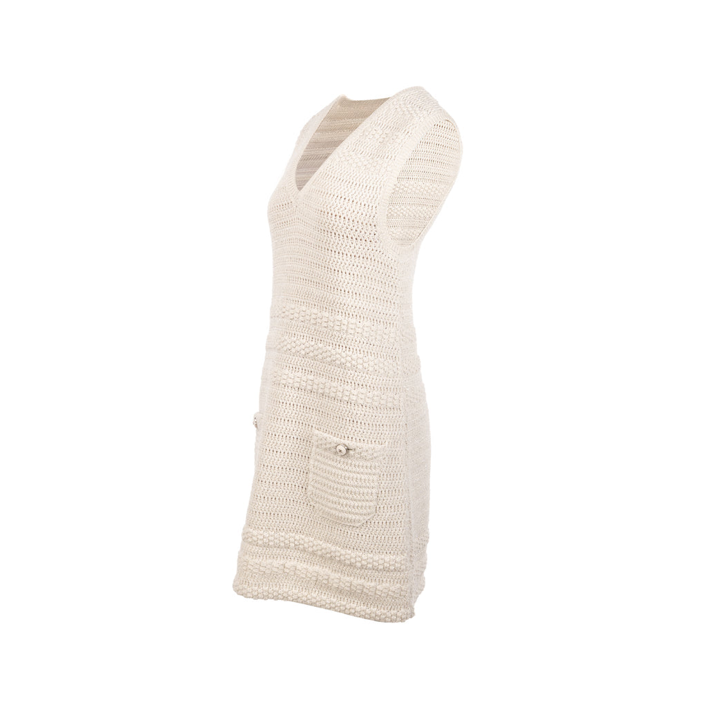 chanel-size-36-21b-knit-sleeveless-mini-dress-wool-ecru-silver
