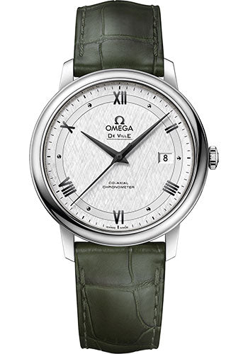 omega-de-ville-prestige-co-axial-watch-39-5-mm-steel-case-white-silvery-dial-leather-strap-424-13-40-20-02-006