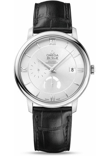 omega-de-ville-prestige-power-reserver-co-axial-watch-39-5-mm-steel-case-silver-dial-black-leather-strap-424-13-40-21-02-001