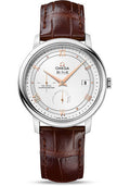 omega-de-ville-prestige-co-axial-power-reserve-watch-39-5-mm-steel-case-silver-dial-brown-leather-strap-424-13-40-21-02-002