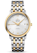 omega-de-ville-prestige-co-axial-watch-36-8-mm-steel-case-yellow-gold-bezel-silver-dial-yellow-gold-bracelet-424-20-37-20-02-001